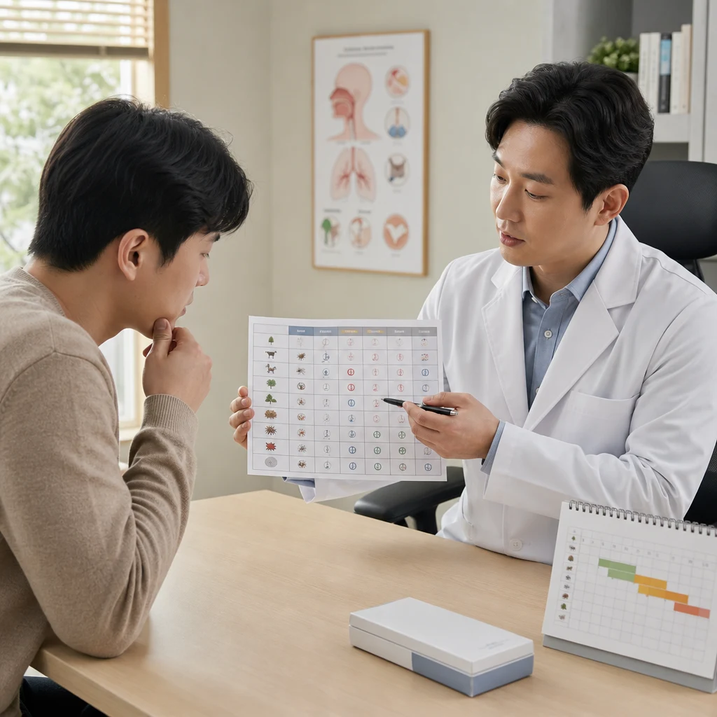 여러 항목이 양성이면 마포 설하면역치료 대상을 어떻게 정하나요?